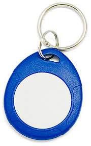 IL-07TBW, ATA5577 OEM key tag, blue+white, 125 kHz